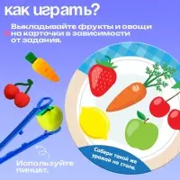 Набор для сортировки &laquo;Вкусная тарелка&raquo;, по методике Монтессори, 20 заданий, 3+