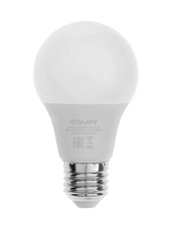 Лампа светодиодная СТАРТ, 20 Вт, Е27, 2700К, 1600 лм, свечение тёплое белое