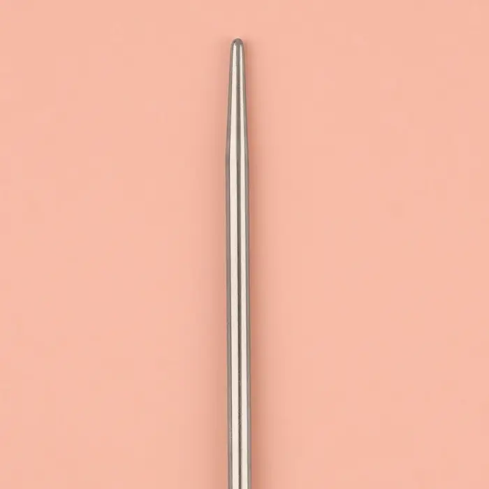 Спицы круговые, для вязания, с металлическим тросом, d=2 мм, 14/80 см Спицы круговые, для вязания, с металлическим тросом, d=2 мм, 14/80 см