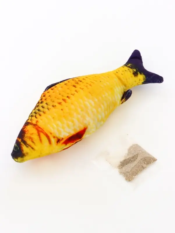 Игрушка &laquo;Рыба моей мечты!&raquo; с кошачьей мятой, карась, 20 см