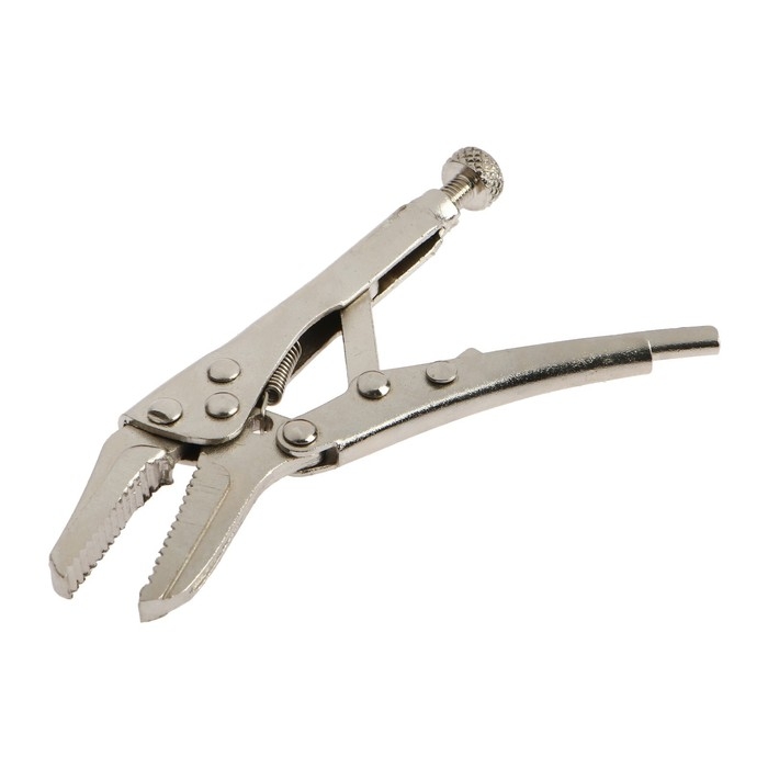 Зажим ручной ТУНДРА, удлиненный плоский захват, с фиксатором, 105 мм Зажим ручной ТУНДРА, удлиненный плоский захват, с фиксатором, 105 мм