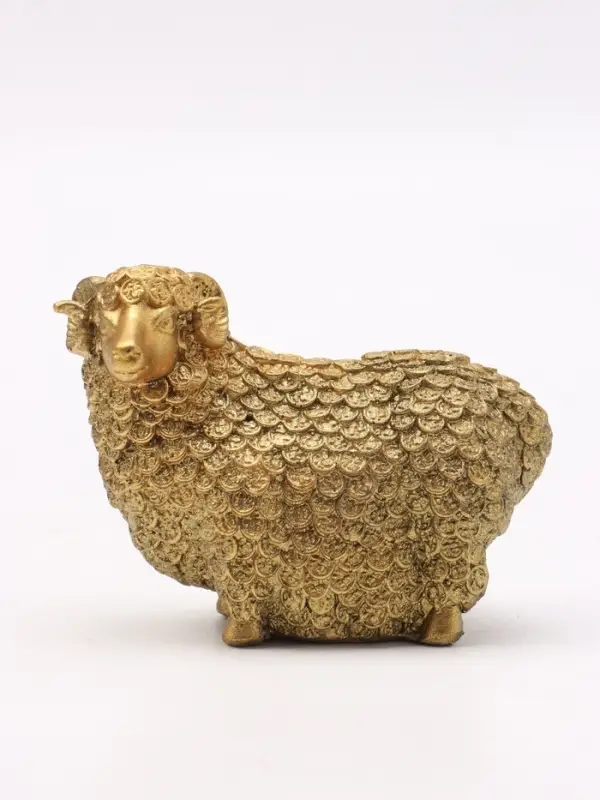 Фигурка декоративная &laquo;Баран денежный&raquo;, 7&times;9&times;4 см, золото