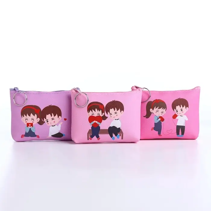 Кошелёк детский LOVE, монетница, на молнии, МИКС