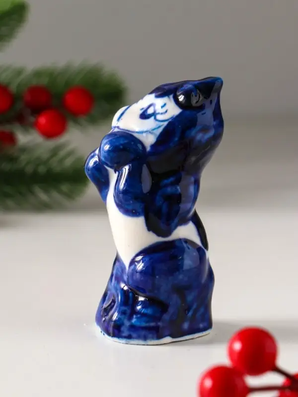 Фигурка фарфор гжель &laquo;Конь на дыбах&raquo;