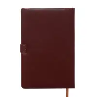 Ежедневник недатированный формат А5, с хлястиком, 112л, линия, пвх, Коричневый Ежедневник недатированный формат А5, с хлястиком, 112л, линия, пвх, Коричневый