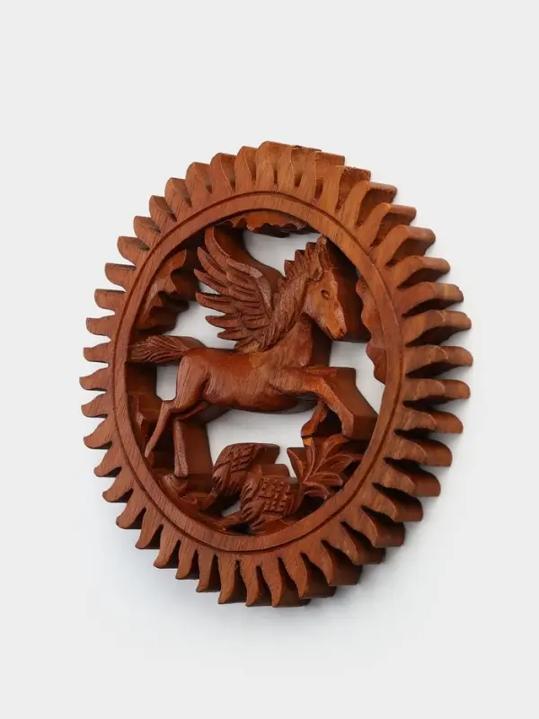 Панно &laquo;Пегас&raquo;, 20&times;20&times;2 см, дерево суар