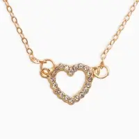 Набор 2 предмета: 3 колье, 3 пары пусет &laquo;Эстетика&raquo;, сердце, белый в золоте, 32 см