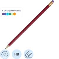 Карандаш чернографитный KOH-I-NOOR 1380 ASTRA HB с ластиком Чехия