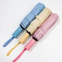 Зонт автоматический &laquo;Однотонный&raquo;, 3 сложения, 8 спиц, R=46/56 см, d=92 см, МИКС