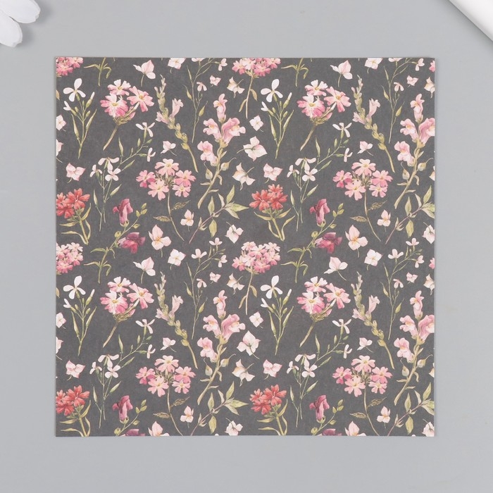 Набор бумаги для скрапбукинга 12 лист. 12 дизайн Набор бумаги для скрапбукинга 12 лист. 12 дизайн "Летний вечер в саду" 160 гр 15,2х15,2 см