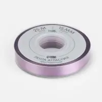 Лента атласная TEIRA, двухсторонняя, 15 мм, 25&plusmn;1 м, сиреневая №0434