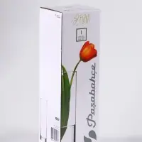 Ваза &laquo;Селект&raquo;, прямая, h=26 см, стекло, чёрная