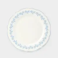Тарелка WY Royal blue, d=20 см, фарфор, белая