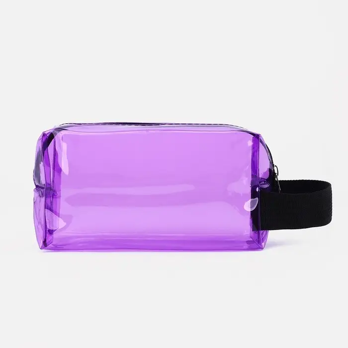 Косметичка на молнии, цвет фиолетовый