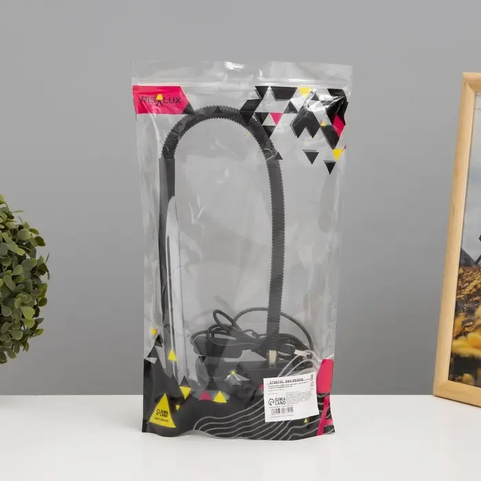 Лампа настольная RISALUX &laquo;Офисный чёрный&raquo;, светодиодная, на прищепке, от USB, 11&times;7.5&times;60.5 см