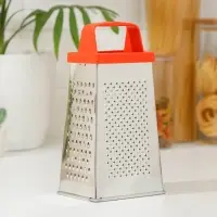 Тёрка Доляна, 4 грани, 11&times;8.5&times;22 см, металл, МИКС