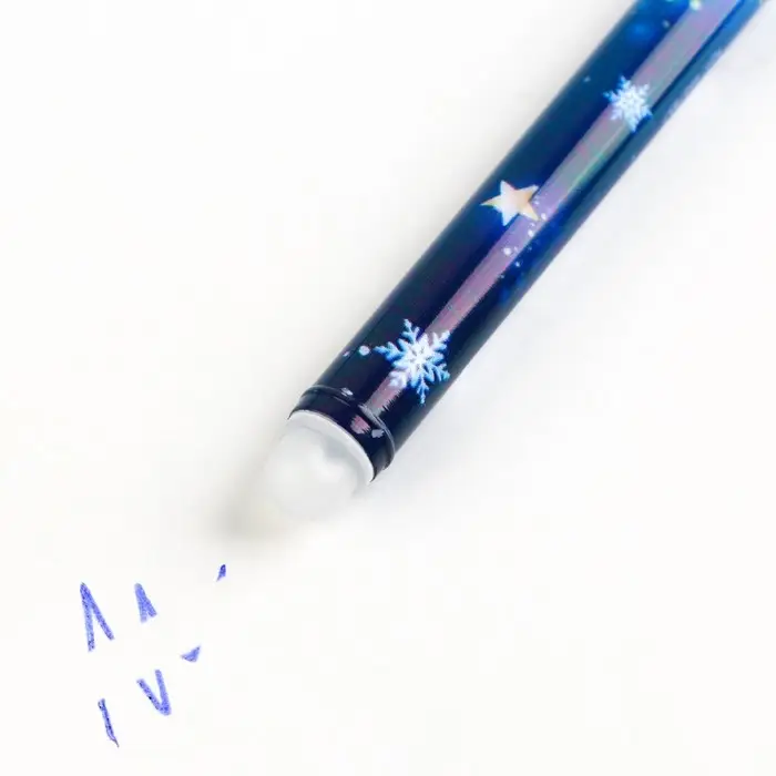 Ручка пиши-стирай, гелевая, синяя паста, 0.5 мм, с колпачком «Новый год: Чудеса вокруг тебя» Ручка пиши-стирай, гелевая, синяя паста, 0.5 мм, с колпачком «Новый год: Чудеса вокруг тебя»