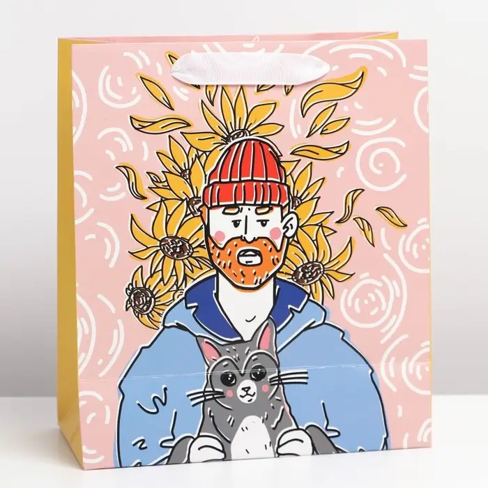 Пакет подарочный ламинированный, упаковка, «Ваня», ML 23 х 27 х 11.5 см Пакет подарочный ламинированный, упаковка, «Ваня», ML 23 х 27 х 11.5 см