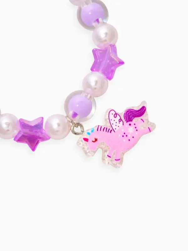 Браслет детский набор 3 шт. "Выбражулька" пончик, единорог, силиконовый, разноцветный