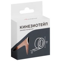 Кинезиотейп ONLYTOP, 2,5 см х 5 м, цвет телесный