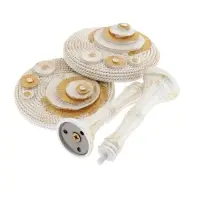 Крючок для штор CAPPIO KS038, d=11 см, цвет белый с золотом, 2 шт Крючок для штор CAPPIO KS038, d=11 см, цвет белый с золотом, 2 шт