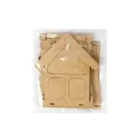 Кормушка - конструктор из ХДФ для птиц &laquo;Домик&raquo;, своими руками, 17&times;13&times;19.5 см, Greengo