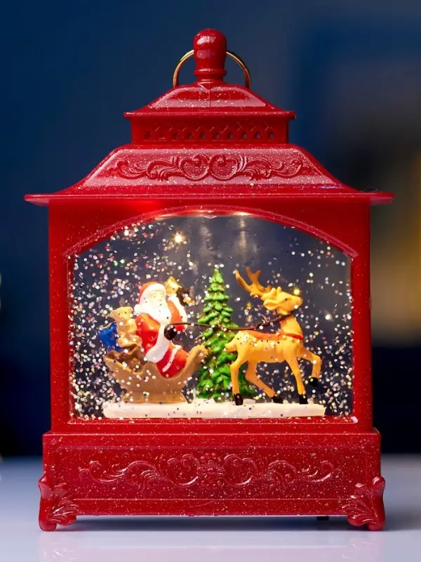 Светодиодная фигура &laquo;Упряжка&raquo; 5.5&times;14&times;19.5 см, от батареек 3хААА, музыка, USB, свечение тёплое белое