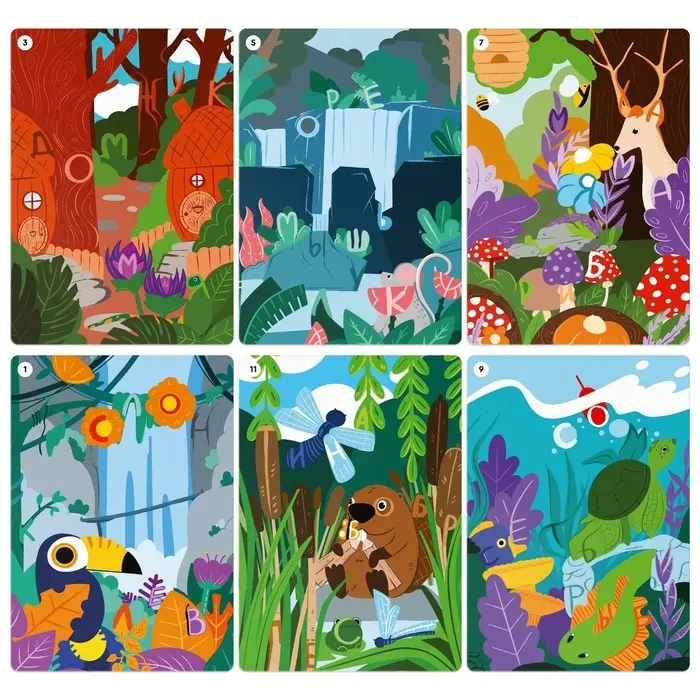 Настольная игра с фонариками «Пряталки» пешком по миру, 6 двухсторонних карт, 4 картонных фонарика, 4+ Настольная игра с фонариками «Пряталки» пешком по миру, 6 двухсторонних карт, 4 картонных фонарика, 4+