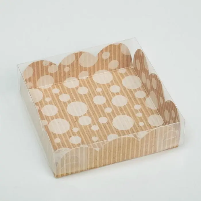 Коробка для печенья, кондитерская упаковка с PVC крышкой, «Хорошего настроения», 10.5 х 10.5 х 3 см Коробка для печенья, кондитерская упаковка с PVC крышкой, «Хорошего настроения», 10.5 х 10.5 х 3 см