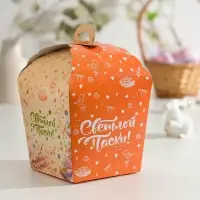 Коробка подарочная пасхальная &laquo;Светлой Пасхи с вербой!&raquo;, 17&times;17&times;26 см