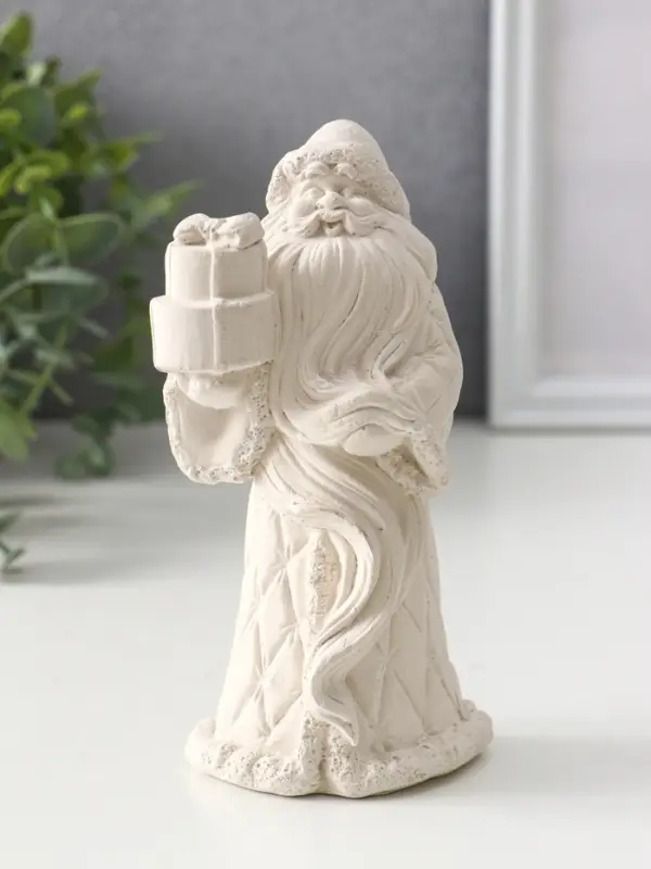 Фигура «Дед мороз» 15×8×5.5 см, натуральный