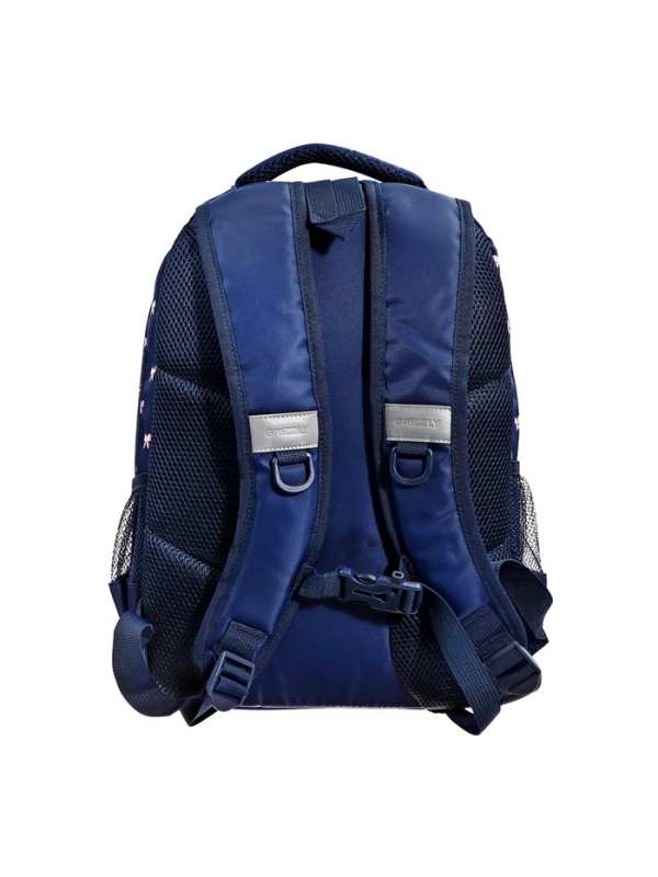 Рюкзак школьный, 39×28×20 см, Grizzly, эргономичная спинка, синий, RG-568-2_3 Рюкзак школьный, 39×28×20 см, Grizzly, эргономичная спинка, синий, RG-568-2_3