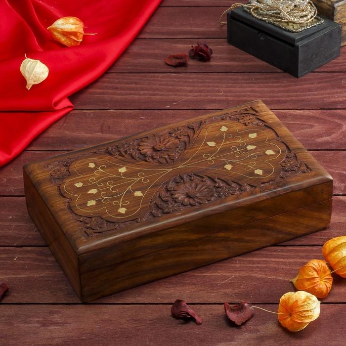 Шкатулка дерево  Шкатулка дерево "Бесконечность" 25х15х6 см