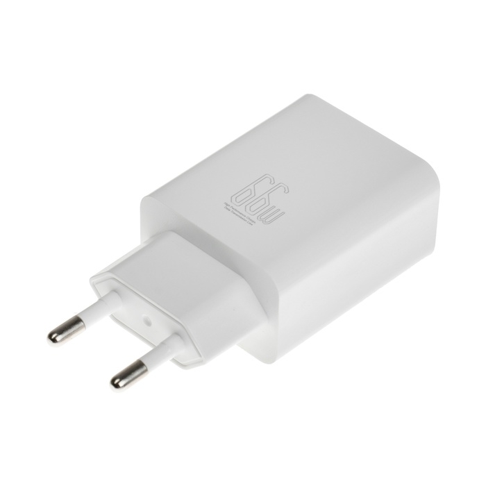 Сетевое зарядное устройство GQ-195, Type-C, 3 A, 66 W, белое Сетевое зарядное устройство GQ-195, Type-C, 3 A, 66 W, белое