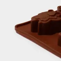 Форма для шоколада Доляна &laquo;Насекомые&raquo;, силикон, 22&times;11.5&times;2 см, 8 ячеек, коричневая