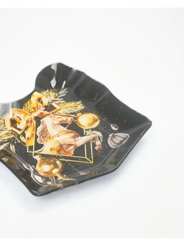 Тарелка плоская новогодняя «Роскошного года», 15.1×17.3 см