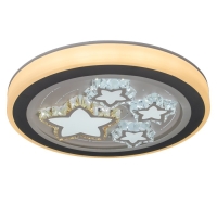 Люстра с ПДУ "Звездный" LED 160Вт 3000-6000К серо-белый 52х52х8,5 см BayerLux