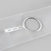 Шторная лента с люверсами, для драпировки, органза, d=4.2 см, 8.5 см, 50&plusmn;1 м, прозрачная, белая