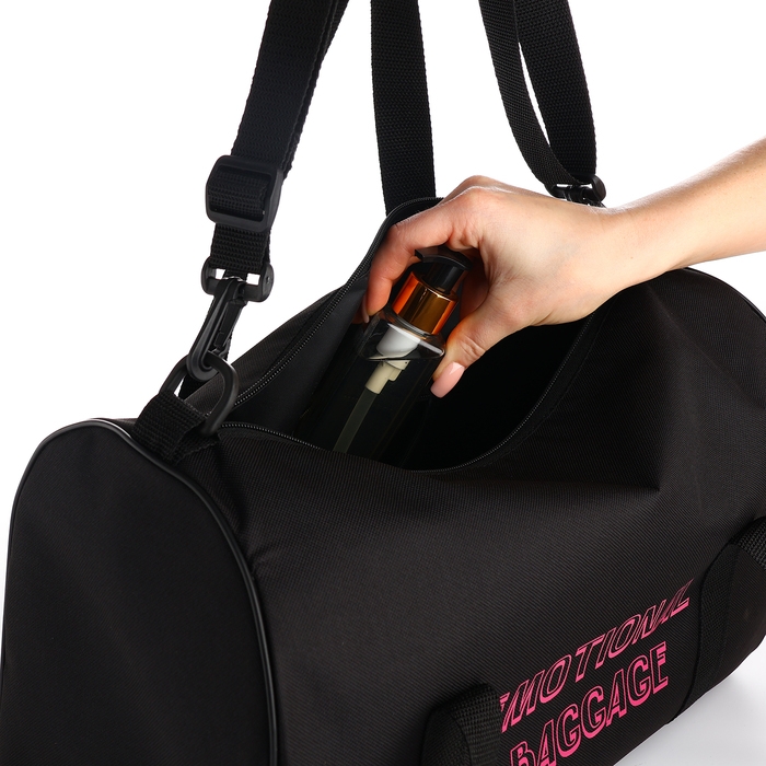 Сумка спортивная женская, TEXTURA, маленький размер, цвет чёрный