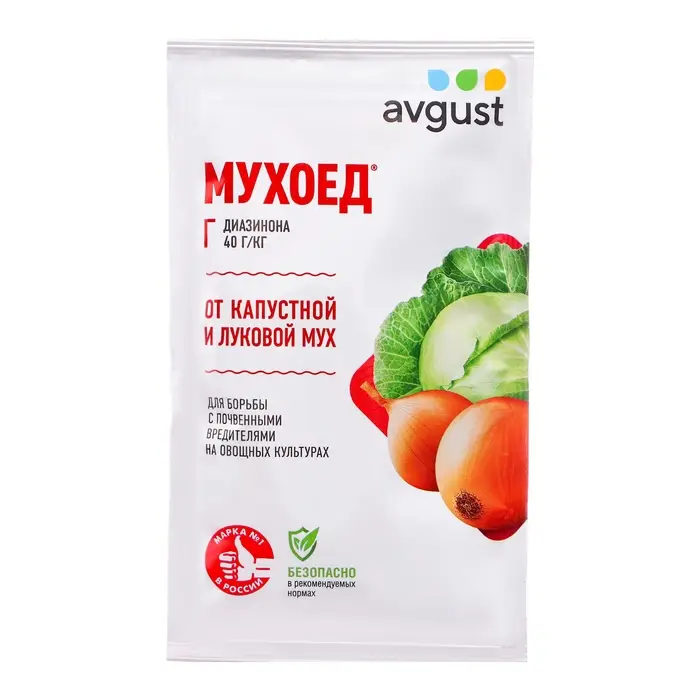 Средство от почвенных мушек и луковой мухи Мухоед, 25 г Средство от почвенных мушек и луковой мухи Мухоед, 25 г
