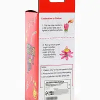 Свеча для торта музыкальная &laquo;Тюльпан&raquo;, крутящаяся, фиолетовая, 14.5&times;6 см