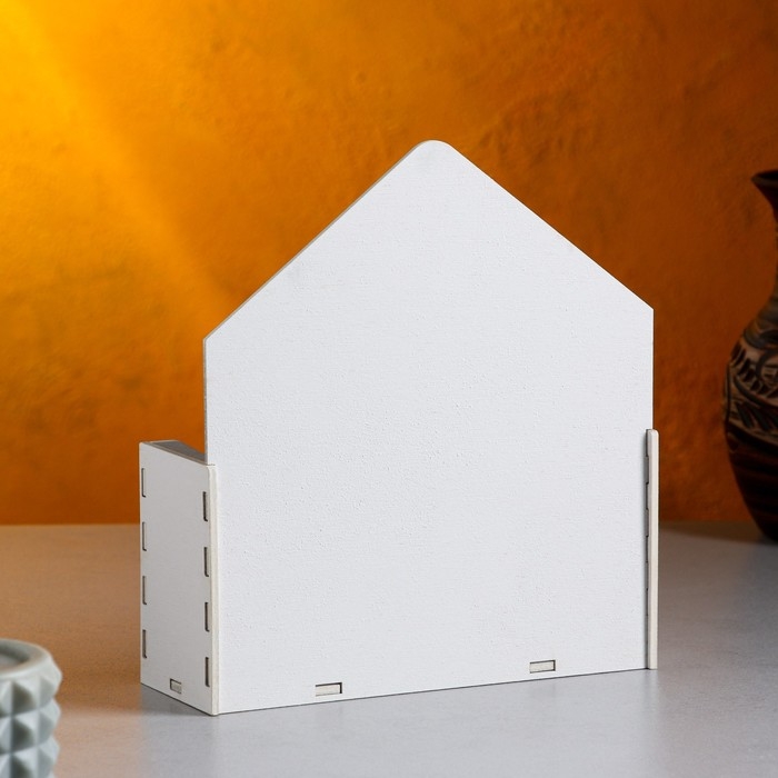 Кашпо деревянное 18×6×20 см Конверт Радель  Кашпо деревянное 18×6×20 см Конверт Радель "Полнота", белый Дарим Красиво