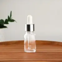 Бутылочка для хранения, с пипеткой, 10 мл, цвет серебристый/белый Бутылочка для хранения, с пипеткой, 10 мл, цвет серебристый/белый