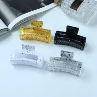 Крабик для волос «Пелагея», прямой, 6.5 см, МИКС