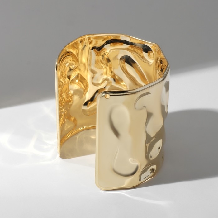 Браслет металл «Манжета» с выемками, цвет золото Браслет металл «Манжета» с выемками, цвет золото