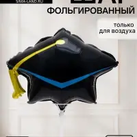 Воздушный шар фольгированный 15" &laquo;Шапочка выпускника&raquo;, набор 5 штук