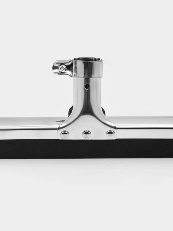 Водосгон для пола, основание нержавеющая сталь, стяжной хомут, 45 см