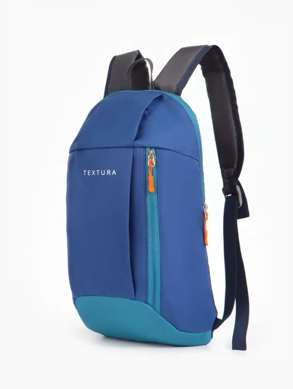 Рюкзак спортивный TEXTURA, на молнии, с карманом, размер 20&times;11&times;39 см, синий