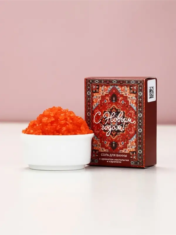 Чистое счастье Соль для ванны "Ковер", 100 г, карамель
