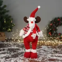 Игрушка мягкая &laquo;Олень-пузатик&raquo; стоит, 12&times;40 см, красный